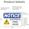 Signmission Electrical Panel Inside Sign With Symbol, 5 in W x Rectangle, Vinyl Decal OS-2PACK-NS-D-35-L-11669 - alternate 3
